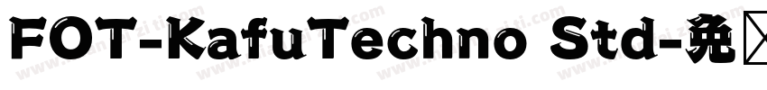 FOT-KafuTechno Std字体转换